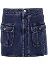 Jw Anderson J. W.anderson Patch Pocket Mini Skirt By J. W.anderson In Blue
