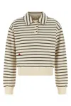 Jw Anderson J. W. Anderson Striped Cotton Polo Sweatshirt In Multi