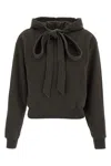 Jw Anderson Cotton Jersey Hoodie In Brown