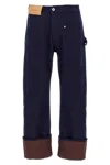 Jw Anderson J.w.anderson 'turn Up Twisted Workwear' Jeans In Blue