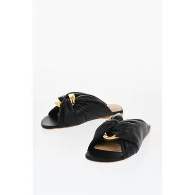 Jw Anderson J. W.anderson Twisted Leather Women's Slides
