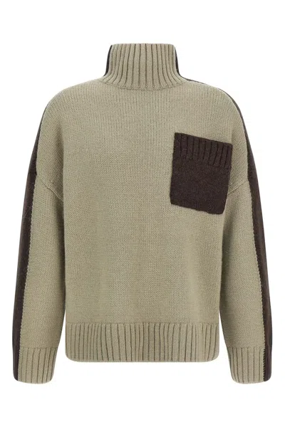 JW ANDERSON J. W.ANDERSON 'TWO TONE PATCH POCKET' SWEATER