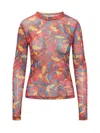 JW ANDERSON J.W. ANDERSON ABSTRACT PATTERN PRINT LONG-SLEEVED T-SHIRT