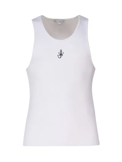 JW ANDERSON J.W. ANDERSON ANCHOR TANK TOP WITH EMBROIDERY