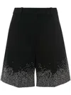 Jw Anderson Crystal Embellished Tailored Shorts In Black