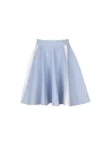 JW ANDERSON J.W. ANDERSON FLARED MINI SKIRT WITH EMBROIDERY