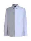 JW ANDERSON J.W. ANDERSON PATCHWORK SHIRT WITH ANCHOR EMBROIDERY