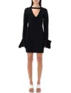 Jw Anderson V-neck Dress In Black