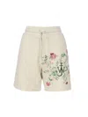 JW ANDERSON J.W. ANDERSON SHORTS WITH EMBROIDERY