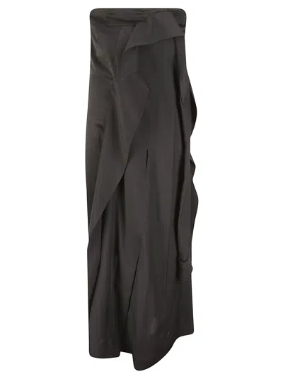Jw Anderson Trench Bandeau Dress In 999