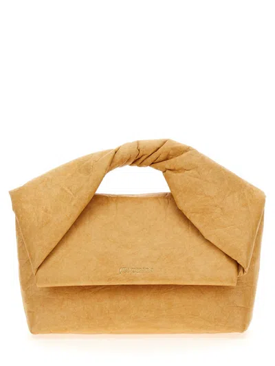 Jw Anderson Medium Twister Handle Bag In Brown