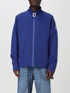 Jw Anderson Zip Front Track Jacket In Blue