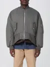 Jw Anderson Oversized Curved Hem Bomber Jacket Steel In Gray
