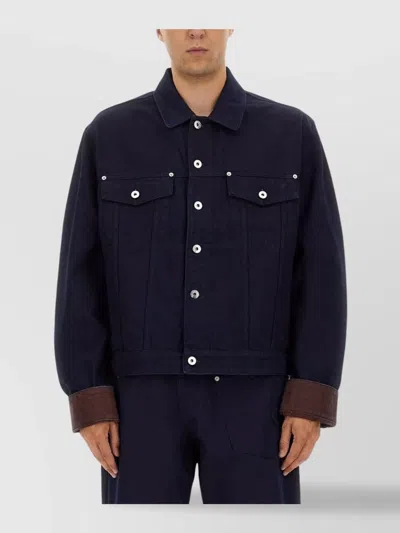 JW ANDERSON JACKET WITH CHEST POCKETS AND CONTRAST CUFFS