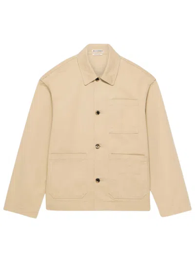 Jw Anderson Jacket With Patch Pocket In Neutral