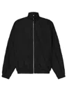 Jw Anderson Black Jacket With Mock Neck And Raglan Sleeves In Tech Fabric Man