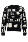 Jw Anderson Black Sweater With Graphic Print J.w Anderson In Black