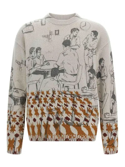 JW ANDERSON JACQUARD PATTERN SWEATER