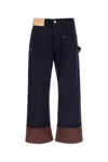 Jw Anderson J.w.anderson 'turn Up Twisted Workwear' Jeans In Blue