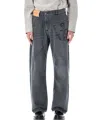 Jw Anderson Twisted Jeans In Black