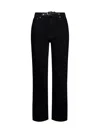 Jw Anderson Padlock Strap Slim-fit Jeans In Black