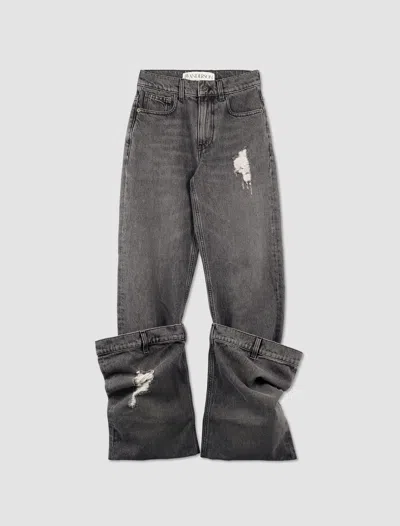 Jw Anderson Jeans Bucket In Grey