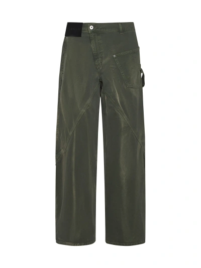 Jw Anderson Jeans In Green