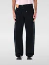 Jw Anderson Twisted Workwear Denim Jeans In Black