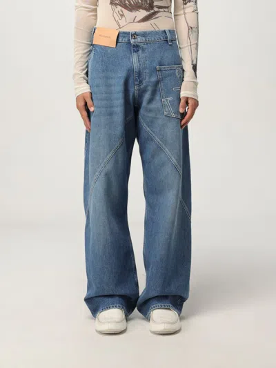 Jw Anderson Jeans  Men Color Stone Washed In Blue
