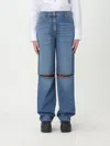 JW ANDERSON JEANS JW ANDERSON WOMAN COLOR BLUE,F37571009