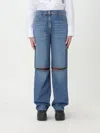 Jw Anderson Cut-out Bootcut Jeans In Blue