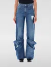 Jw Anderson J.w.anderson Maxi Turn Up Jeans In Blau