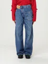 Jw Anderson Jeans  Woman Color Stone Washed In Gray