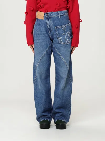 Jw Anderson Jeans  Woman Color Stone Washed In Gray