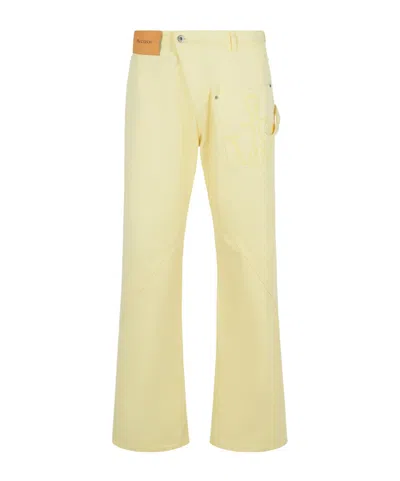 Jw Anderson Jeans With Belt Loops In Neutral