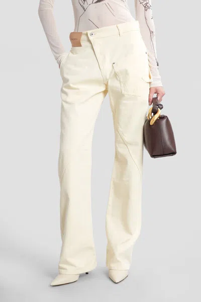 Jw Anderson Jeans In Yellow