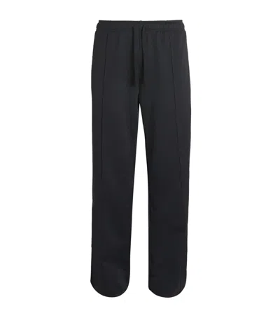 Jw Anderson Jersey Pintuck Sweatpants In Black