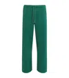 Jw Anderson Jersey Pintuck Sweatpants In Green
