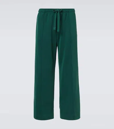 Jw Anderson Jersey Sweatpants In Green