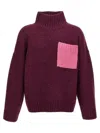 Jw Anderson Multicolor Patch Pocket Sweater