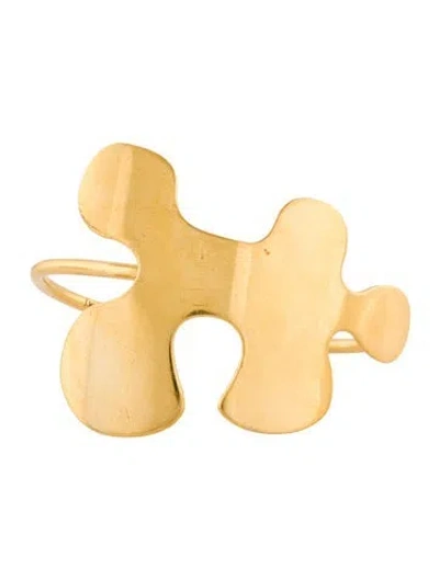 Pre-owned Jw Anderson 'jigsaw' Cuff Bracelet, 6" In Multi