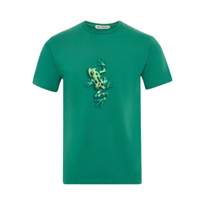 Pre-owned Jw Anderson Jumping Frog T-shirt 'emerald' | Green | Men's Size M