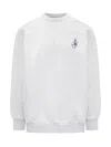 Jw Anderson Jw Anchor Camper Sweatshirt In White