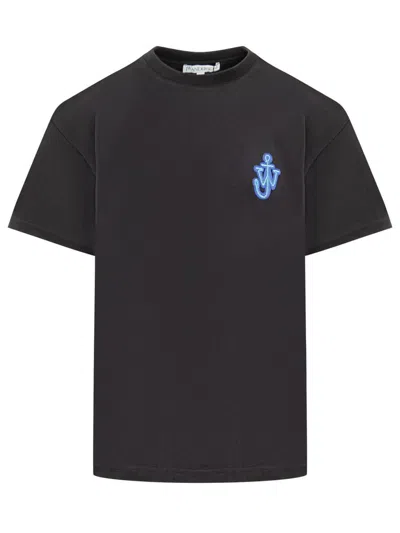 Jw Anderson Jw Anchor T-shirt In Black