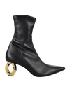 Jw Anderson J. W.anderson Pointed Chain Booties With Statement Heel 7 Cm In Black