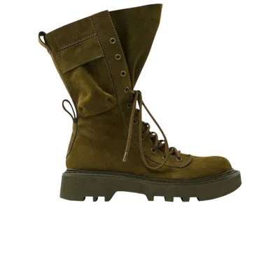 Pre-owned Jw Anderson Combat Boot 'khaki' | Green | Men's Size 43