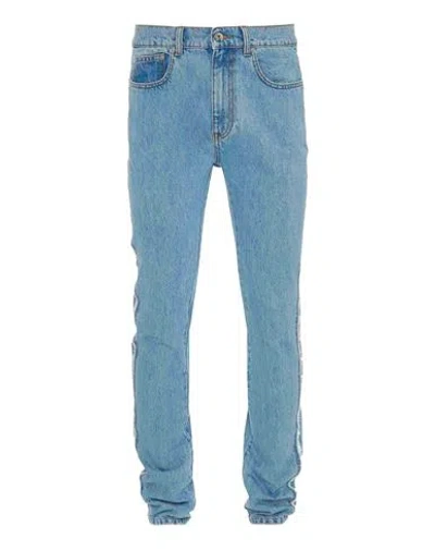Jw Anderson Jeans Pants Man Jeans Blue Size L Cotton