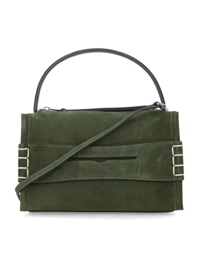 Jw Anderson Khaki Small Loafer Bag In Green