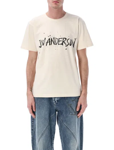 Jw Anderson Circular Logo Graphic T-shirt In Multi