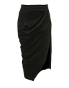 Jw Anderson Midi Skirt Woman Midi Skirt Black Size 8 Viscose In Black